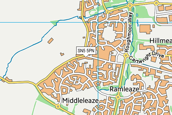 SN5 5PN map - OS VectorMap District (Ordnance Survey) SN5 5PN map - OS VectorMap District (Ordnance Survey)