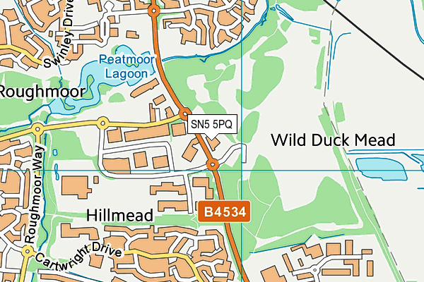 SN5 5PQ map - OS VectorMap District (Ordnance Survey) SN5 5PQ map - OS VectorMap District (Ordnance Survey)