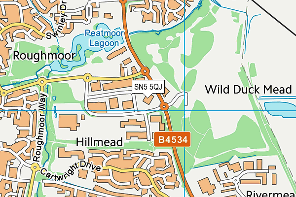 SN5 5QJ map - OS VectorMap District (Ordnance Survey) SN5 5QJ map - OS VectorMap District (Ordnance Survey)