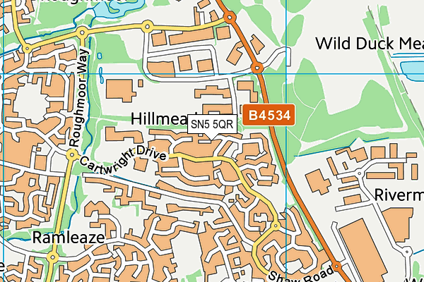 SN5 5QR map - OS VectorMap District (Ordnance Survey) SN5 5QR map - OS VectorMap District (Ordnance Survey)