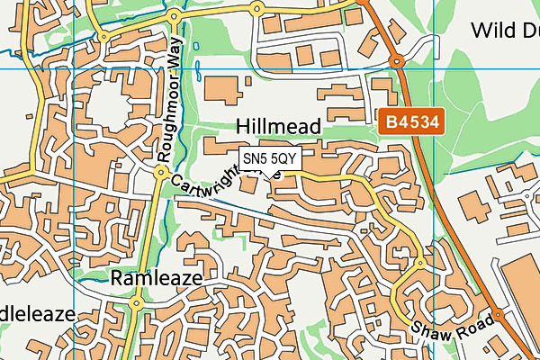 SN5 5QY map - OS VectorMap District (Ordnance Survey) SN5 5QY map - OS VectorMap District (Ordnance Survey)