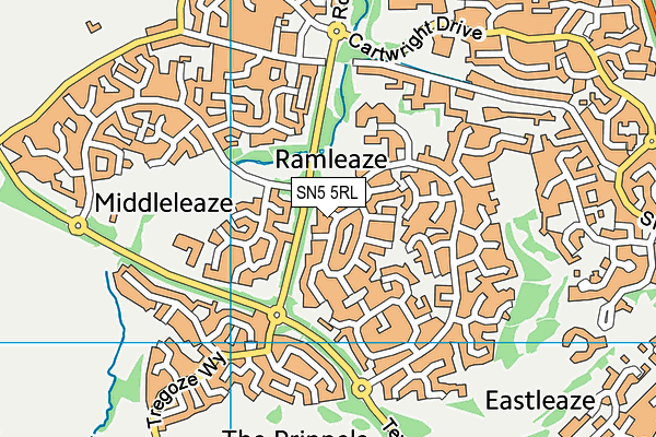 SN5 5RL map - OS VectorMap District (Ordnance Survey) SN5 5RL map - OS VectorMap District (Ordnance Survey)