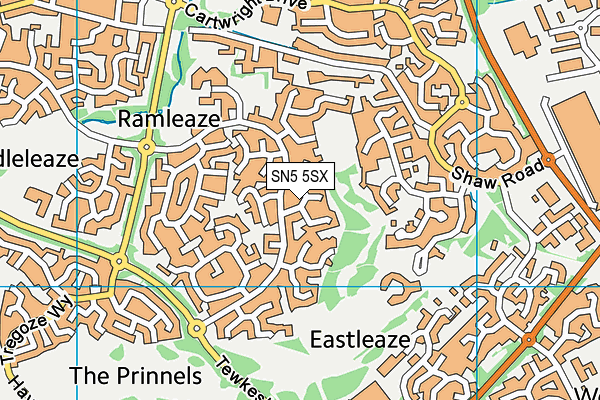 SN5 5SX map - OS VectorMap District (Ordnance Survey) SN5 5SX map - OS VectorMap District (Ordnance Survey)