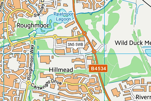 SN5 5WB map - OS VectorMap District (Ordnance Survey) SN5 5WB map - OS VectorMap District (Ordnance Survey)