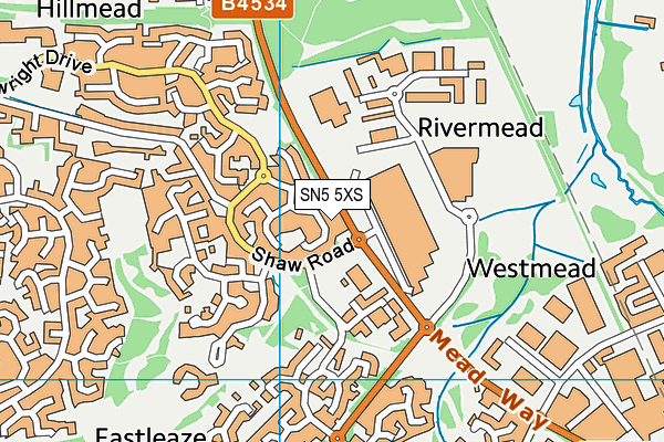 SN5 5XS map - OS VectorMap District (Ordnance Survey) SN5 5XS map - OS VectorMap District (Ordnance Survey)