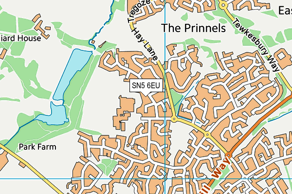 SN5 6EU map - OS VectorMap District (Ordnance Survey) SN5 6EU map - OS VectorMap District (Ordnance Survey)