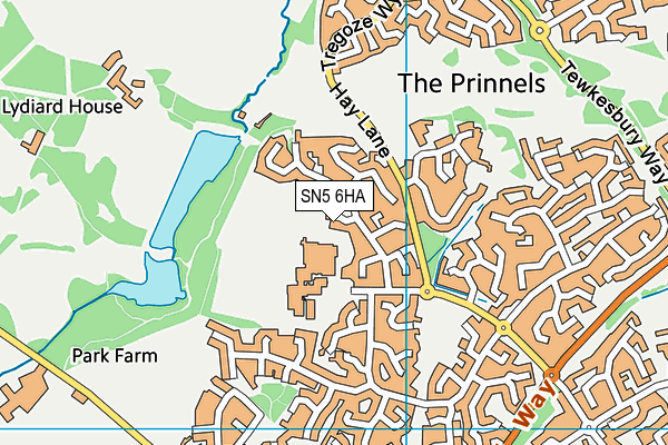 SN5 6HA map - OS VectorMap District (Ordnance Survey) SN5 6HA map - OS VectorMap District (Ordnance Survey)