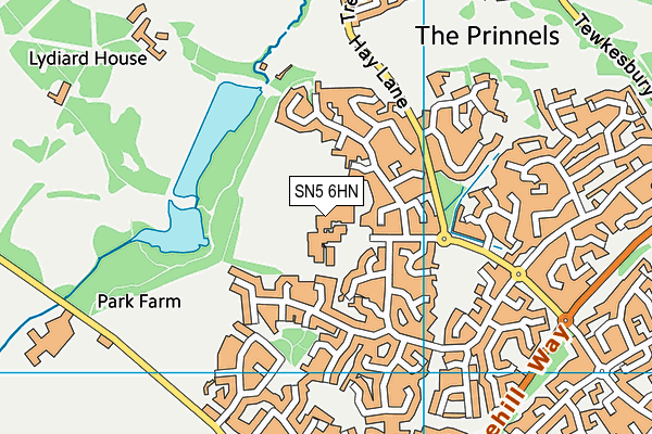 SN5 6HN map - OS VectorMap District (Ordnance Survey) SN5 6HN map - OS VectorMap District (Ordnance Survey)
