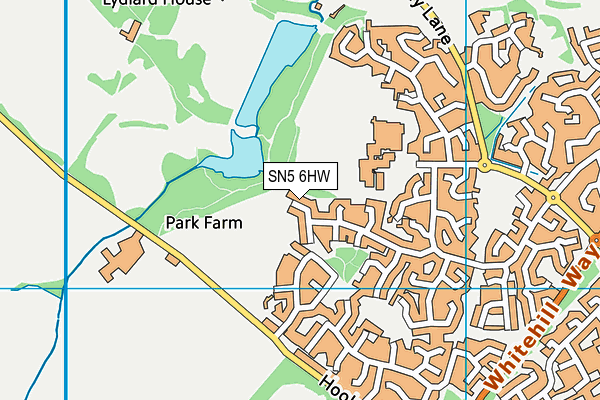 SN5 6HW map - OS VectorMap District (Ordnance Survey)