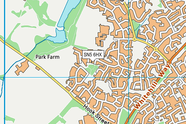 SN5 6HX map - OS VectorMap District (Ordnance Survey) SN5 6HX map - OS VectorMap District (Ordnance Survey)