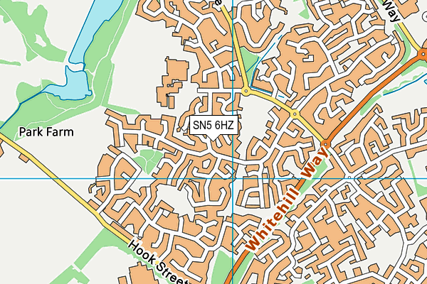 SN5 6HZ map - OS VectorMap District (Ordnance Survey) SN5 6HZ map - OS VectorMap District (Ordnance Survey)
