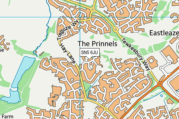 SN5 6JU map - OS VectorMap District (Ordnance Survey) SN5 6JU map - OS VectorMap District (Ordnance Survey)