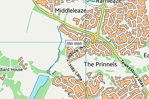 SN5 6NW map - OS VectorMap District (Ordnance Survey) SN5 6NW map - OS VectorMap District (Ordnance Survey)