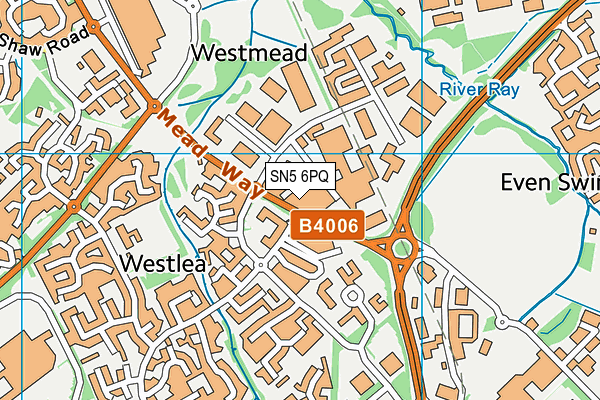 SN5 6PQ map - OS VectorMap District (Ordnance Survey) SN5 6PQ map - OS VectorMap District (Ordnance Survey)