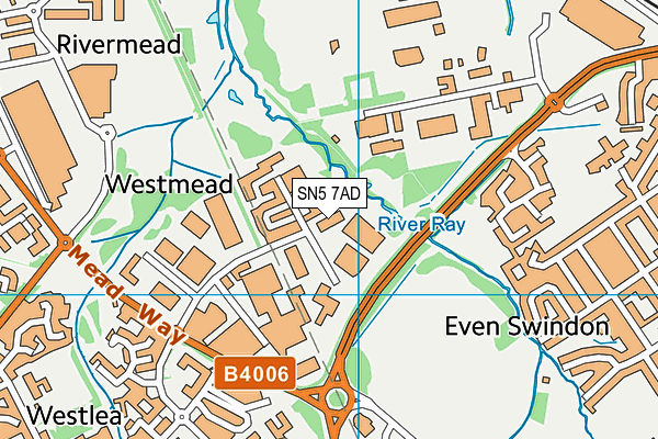 SN5 7AD map - OS VectorMap District (Ordnance Survey) SN5 7AD map - OS VectorMap District (Ordnance Survey)