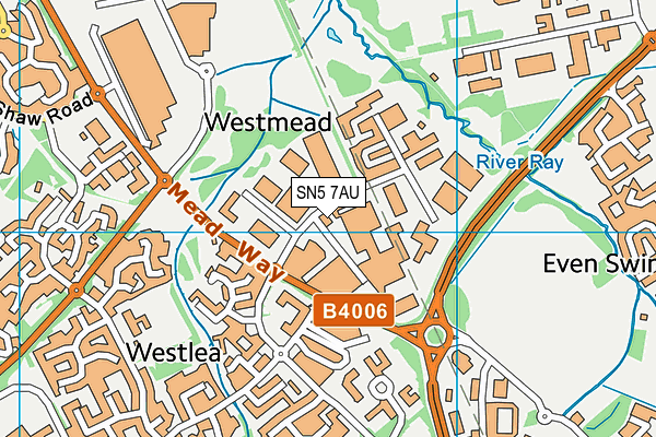 SN5 7AU map - OS VectorMap District (Ordnance Survey) SN5 7AU map - OS VectorMap District (Ordnance Survey)