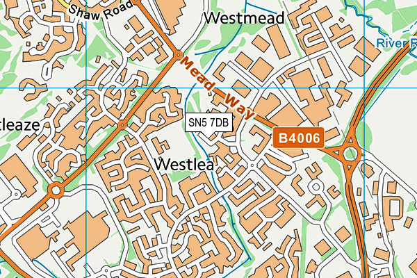 SN5 7DB map - OS VectorMap District (Ordnance Survey) SN5 7DB map - OS VectorMap District (Ordnance Survey)