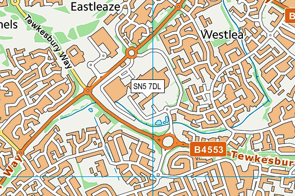 SN5 7DL map - OS VectorMap District (Ordnance Survey) SN5 7DL map - OS VectorMap District (Ordnance Survey)
