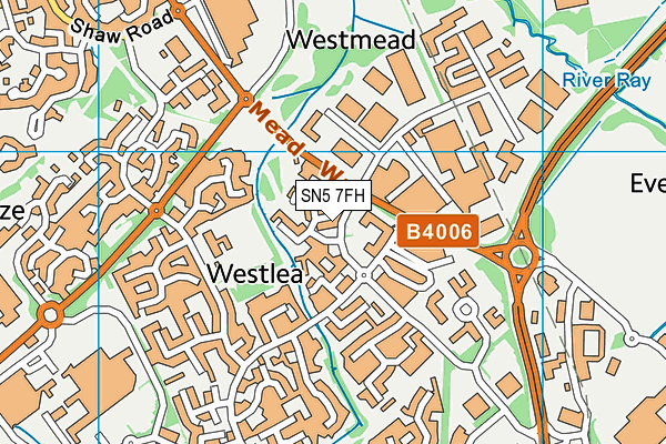 SN5 7FH map - OS VectorMap District (Ordnance Survey) SN5 7FH map - OS VectorMap District (Ordnance Survey)