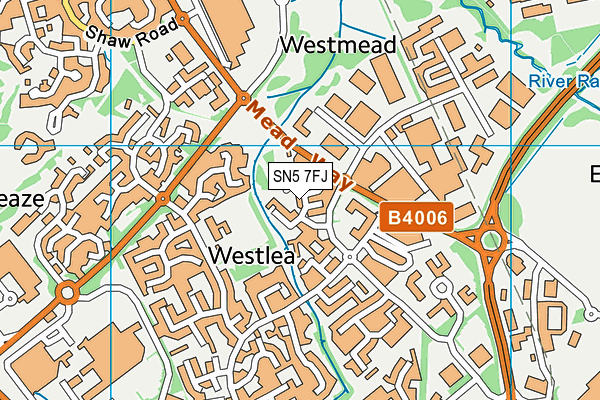 SN5 7FJ map - OS VectorMap District (Ordnance Survey) SN5 7FJ map - OS VectorMap District (Ordnance Survey)