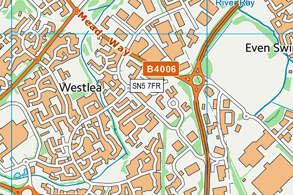 SN5 7FR map - OS VectorMap District (Ordnance Survey) SN5 7FR map - OS VectorMap District (Ordnance Survey)