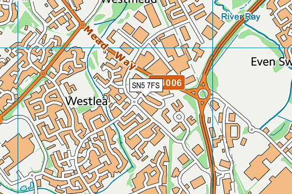 SN5 7FS map - OS VectorMap District (Ordnance Survey) SN5 7FS map - OS VectorMap District (Ordnance Survey)