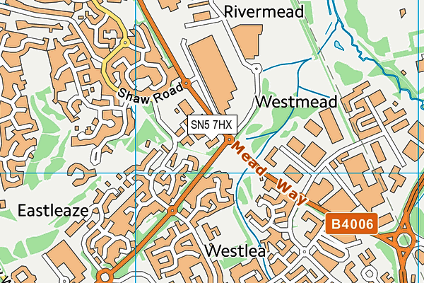 SN5 7HX map - OS VectorMap District (Ordnance Survey) SN5 7HX map - OS VectorMap District (Ordnance Survey)