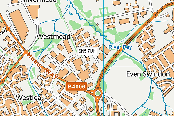 SN5 7UH map - OS VectorMap District (Ordnance Survey) SN5 7UH map - OS VectorMap District (Ordnance Survey)