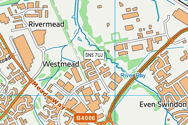 SN5 7UJ map - OS VectorMap District (Ordnance Survey) SN5 7UJ map - OS VectorMap District (Ordnance Survey)