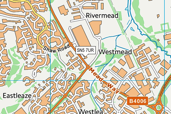 SN5 7UR map - OS VectorMap District (Ordnance Survey)