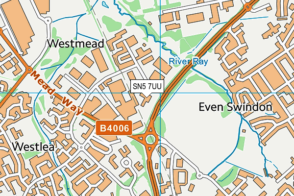 SN5 7UU map - OS VectorMap District (Ordnance Survey) SN5 7UU map - OS VectorMap District (Ordnance Survey)