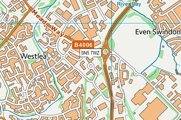 SN5 7WZ map - OS VectorMap District (Ordnance Survey) SN5 7WZ map - OS VectorMap District (Ordnance Survey)