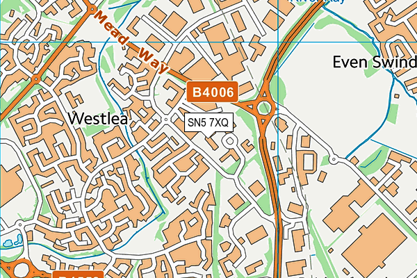 SN5 7XQ map - OS VectorMap District (Ordnance Survey)