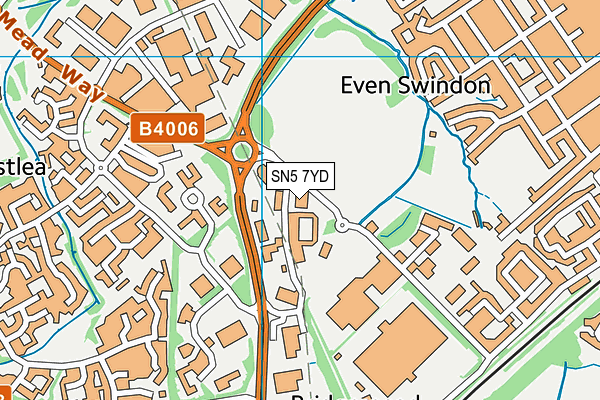 SN5 7YD map - OS VectorMap District (Ordnance Survey) SN5 7YD map - OS VectorMap District (Ordnance Survey)