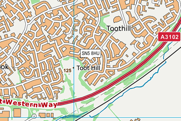 SN5 8HU map - OS VectorMap District (Ordnance Survey) SN5 8HU map - OS VectorMap District (Ordnance Survey)