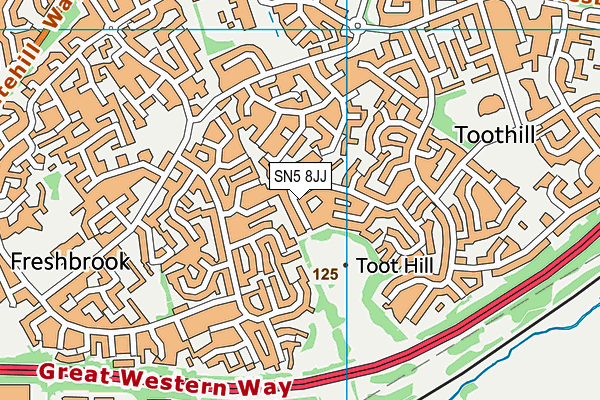 SN5 8JJ map - OS VectorMap District (Ordnance Survey) SN5 8JJ map - OS VectorMap District (Ordnance Survey)