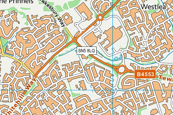 SN5 8LQ map - OS VectorMap District (Ordnance Survey)