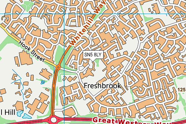 SN5 8LY map - OS VectorMap District (Ordnance Survey) SN5 8LY map - OS VectorMap District (Ordnance Survey)