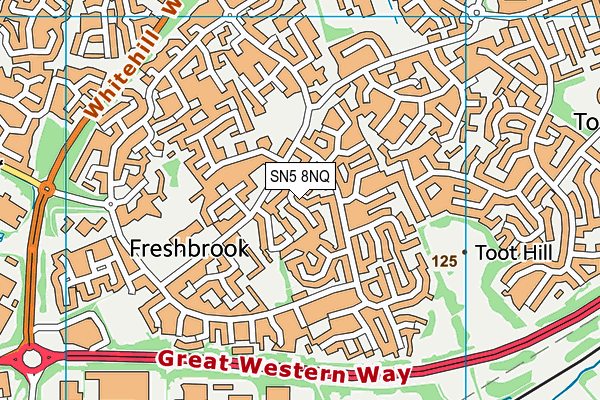 SN5 8NQ map - OS VectorMap District (Ordnance Survey)