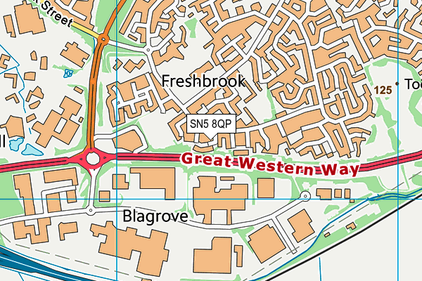 SN5 8QP map - OS VectorMap District (Ordnance Survey) SN5 8QP map - OS VectorMap District (Ordnance Survey)