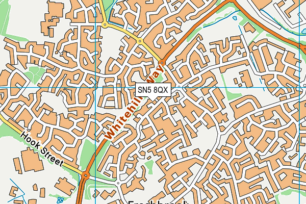 SN5 8QX map - OS VectorMap District (Ordnance Survey) SN5 8QX map - OS VectorMap District (Ordnance Survey)