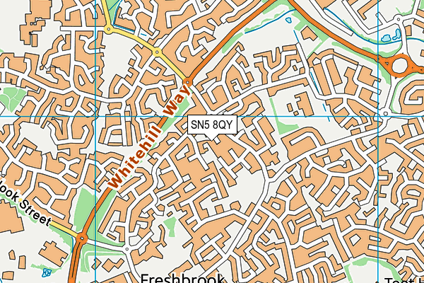 SN5 8QY map - OS VectorMap District (Ordnance Survey) SN5 8QY map - OS VectorMap District (Ordnance Survey)