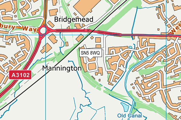 SN5 8WQ map - OS VectorMap District (Ordnance Survey) SN5 8WQ map - OS VectorMap District (Ordnance Survey)