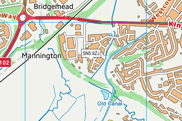 SN5 8ZJ map - OS VectorMap District (Ordnance Survey) SN5 8ZJ map - OS VectorMap District (Ordnance Survey)