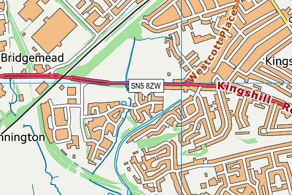 SN5 8ZW map - OS VectorMap District (Ordnance Survey) SN5 8ZW map - OS VectorMap District (Ordnance Survey)