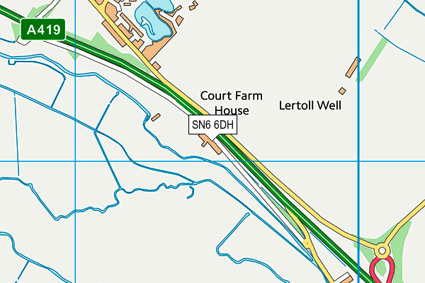 SN6 6DH map - OS VectorMap District (Ordnance Survey) SN6 6DH map - OS VectorMap District (Ordnance Survey)