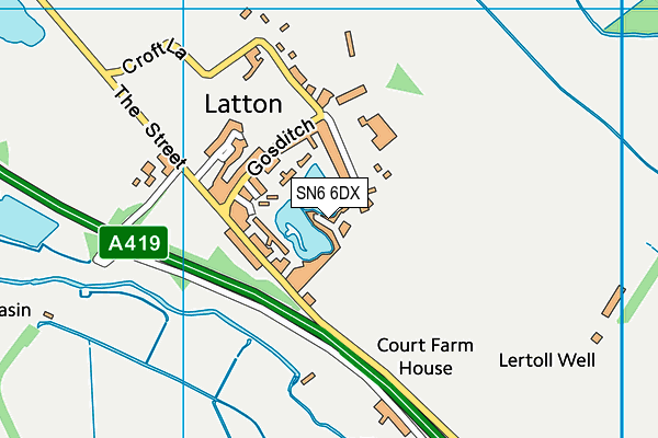 SN6 6DX map - OS VectorMap District (Ordnance Survey)