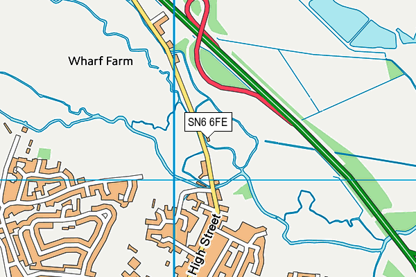 SN6 6FE map - OS VectorMap District (Ordnance Survey) SN6 6FE map - OS VectorMap District (Ordnance Survey)