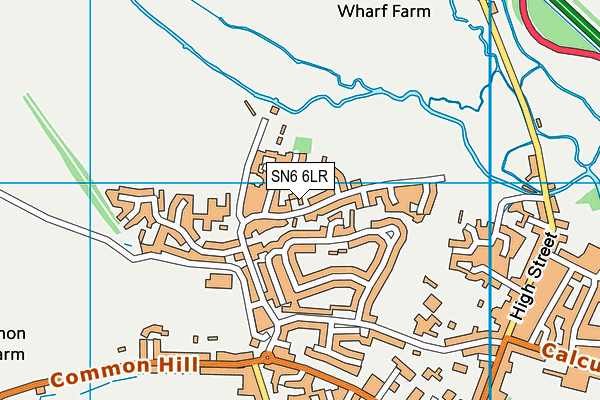 SN6 6LR map - OS VectorMap District (Ordnance Survey) SN6 6LR map - OS VectorMap District (Ordnance Survey)