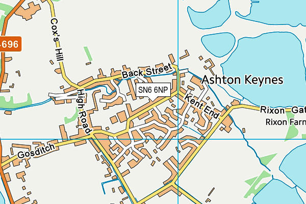SN6 6NP map - OS VectorMap District (Ordnance Survey) SN6 6NP map - OS VectorMap District (Ordnance Survey)